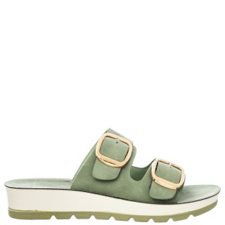 Γυναικείες Παντόφλες 927-23025 Eco-Leather Nubuck Μέντα ADAMS