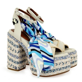 Γυναικεία Πέδιλα W4700447672A Eco-Leather Off White ALESSANDRA BRUNI