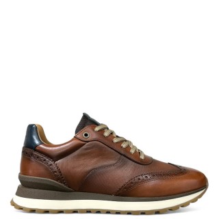 Ανδρικά Sneakers 13139-Τ3329ΑΜ-PARK Δέρμα Κονιάκ AMBITIOUS