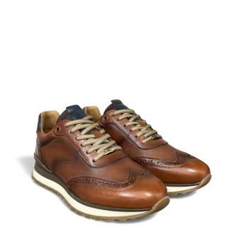 Ανδρικά Sneakers 13139-Τ3329ΑΜ-PARK Δέρμα Κονιάκ AMBITIOUS