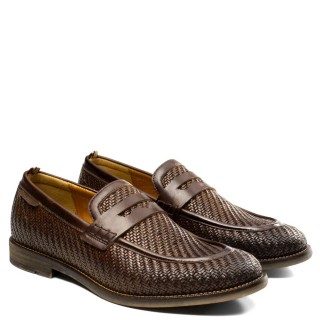 Ανδρικά Μοκασίνια & Loafers 13479-7264AM-DEVON Δέρμα Καφέ AMBITIOUS