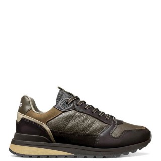 Ανδρικά Sneakers 14023-3498AM-TEDDY Δέρμα Καφέ AMBITIOUS