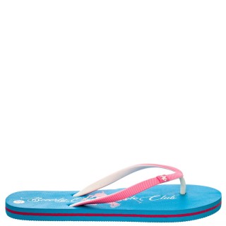 Γυναικείες Παντόφλες 2793 Καουτσούκ Ροζ-Σιέλ BEVERLY HILLS POLO CLUB