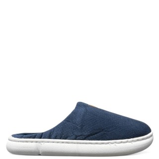 Ανδρικές Χειμερινές Παντόφλες 3091 Βαμβακερό Ύφασμα Μπλέ BEVERLY HILLS POLO CLUB