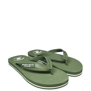 Ανδρικές Σαγιονάρες & Παντόφλες BHM519100-0027-SUNDAY MIX Σιλικόνη Χακί BEVERLY HILLS POLO CLUB