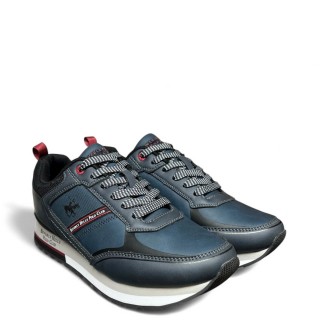 Ανδρικά Sneakers BHM523101-1108-BEVERLY MIX2 Eco-Leather Μπλέ BEVERLY HILLS POLO CLUB