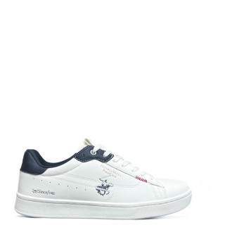 Ανδρικά Sneakers BHM524010-0061-FOXES LTX Eco-Leather Λευκό BEVERLY HILLS POLO CLUB