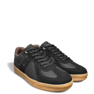 Ανδρικά Sneakers BHM525200-0003-OXFORD MIX Eco-Leather-Eco-Suede Μαύρο BEVERLY HILLS POLO CLUB