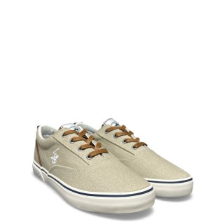 Ανδρικά Sneakers BHM610210-BATH CVS Ύφασμα Μπεζ BEVERLY HILLS POLO CLUB