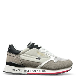 Ανδρικά Sneakers BHM613105-KING POWER MIX Ύφασμα-Eco-Suede Γκρι BEVERLY HILLS POLO CLUB