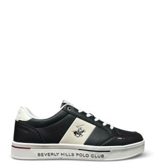 Ανδρικά Sneakers BHM614100-DANIEL ORTEGA LTX Eco-Leather Μαύρο BEVERLY HILLS POLO CLUB