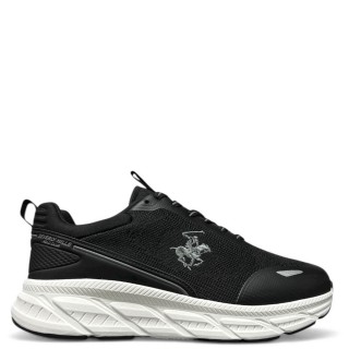 Ανδρικά Sneakers BHM616200-MARVIN KNIT Ύφασμα Μαύρο BEVERLY HILLS POLO CLUB