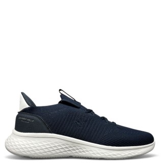 Ανδρικά Sneakers BHM616400-STENFORD KNIT Ελαστικό Ύφασμα Μπλέ BEVERLY HILLS POLO CLUB