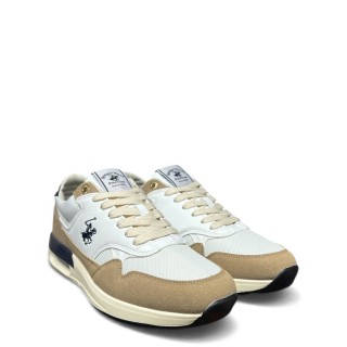 Ανδρικά Sneakers BHM617001-TEAM MIX Ύφασμα-Eco-Leather Μπεζ BEVERLY HILLS POLO CLUB