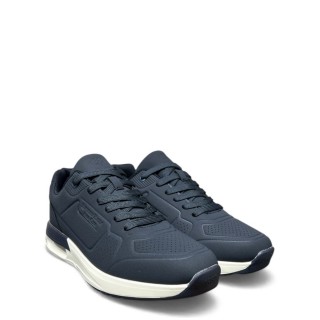 Ανδρικά Sneakers BHM617005-CALEB MIX Eco-Leather Μπλέ BEVERLY HILLS POLO CLUB