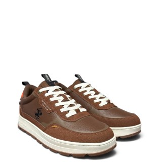 Ανδρικά Sneakers BHM624705-0012-ASTRO MIX Eco-Leather-Eco-Suede Ταμπά BEVERLY HILLS POLO CLUB