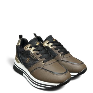 Γυναικεία Sneakers BHW523305-0499-SOPHIA MIX Eco-Leather Καφέ BEVERLY HILLS POLO CLUB