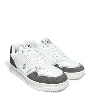 Γυναικεία Sneakers BHW524500-2075-PRIME MIX Eco-Leather-Eco-Suede Λευκό BEVERLY HILLS POLO CLUB