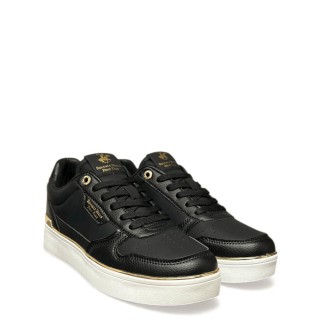 Γυναικεία Sneakers BHW615305-FLEXY LTX Eco-Leather Μαύρο BEVERLY HILLS POLO CLUB