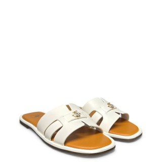 Γυναικείες Παντόφλες BHW619000-STAR LTX Eco-Leather Off White BEVERLY HILLS POLO CLUB