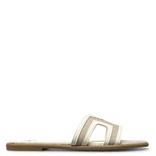 Γυναικείες Παντόφλες BHW619005-MINA CVS Ύφασμα Λευκό BEVERLY HILLS POLO CLUB