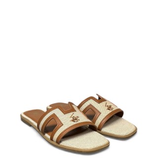 Γυναικείες Παντόφλες BHW619005-MINA CVS Ύφασμα Ταμπά BEVERLY HILLS POLO CLUB