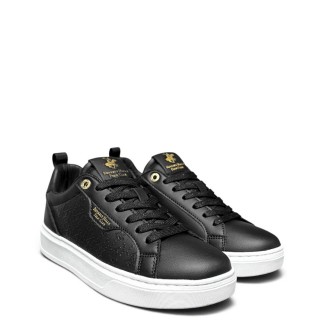 Γυναικεία Sneakers BHW625205-0003-KELLE LTX Eco-Leather Μαύρο BEVERLY HILLS POLO CLUB