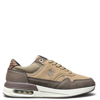 Γυναικεία Sneakers BHW627000-0788-TEAM MIX Eco-Leather Καφέ-Μπεζ BEVERLY HILLS POLO CLUB