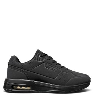 Γυναικεία Sneakers BHW627005-2331-CALEB LTX Eco-Leather Μαύρο BEVERLY HILLS POLO CLUB