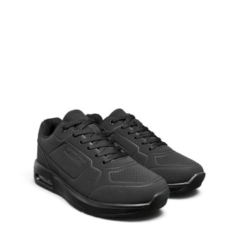 Γυναικεία Sneakers BHW627005-2331-CALEB LTX Eco-Leather Μαύρο BEVERLY HILLS POLO CLUB