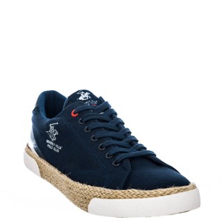 Ανδρικά Sneakers HM6782 Ύφασμα Μπλέ BEVERLY HILLS POLO CLUB
