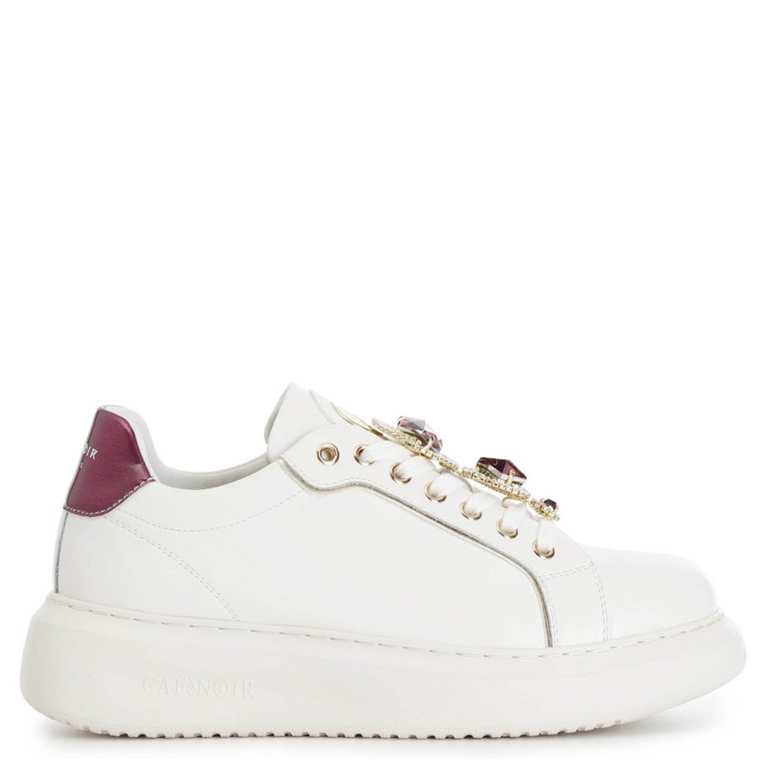 Γυναικεία Sneakers CafeNoir DE1032 Δέρμα Λευκό