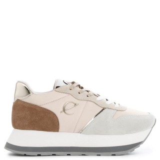 Γυναικεία Sneakers DL6100 Δέρμα Καστόρι Πολύχρωμο CAFENOIR
