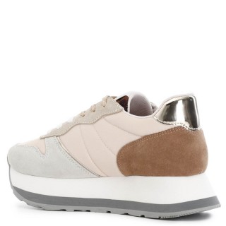 Γυναικεία Sneakers DL6100 Δέρμα Καστόρι Πολύχρωμο CAFENOIR