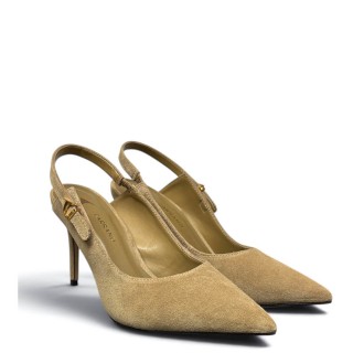Γυναικείες Γόβες 195208-CAB09-SUEDE Δέρμα Καστόρι Μπεζ CARRANO