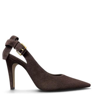Γυναικείες Γόβες 754045-CAB01-SUEDE Δέρμα Καστόρι Σκούρο Καφέ CARRANO