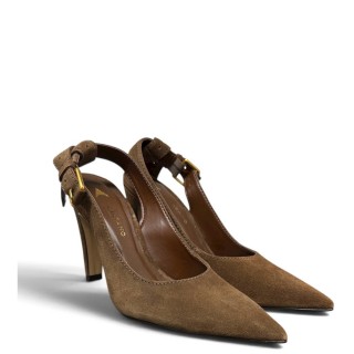 Γυναικείες Γόβες 754045-CAB01-SUEDE Δέρμα Καστόρι Καφέ CARRANO
