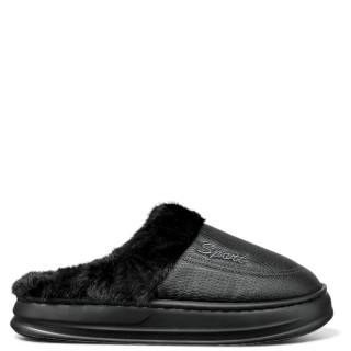 Γυναικείες Χειμερινές Παντόφλες CDCM251127 Eco-Leather Μαύρο CASA DE CALMA