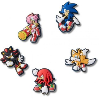  10016975-Sonic the Hedgehog 5 Pack Σιλικόνη Πολύχρωμο CROCS