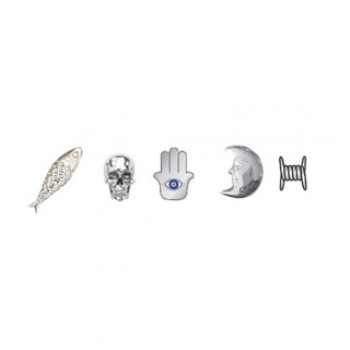  10017710-Silver Junk Drawer 5 Pack Μέταλλο Ασημί CROCS