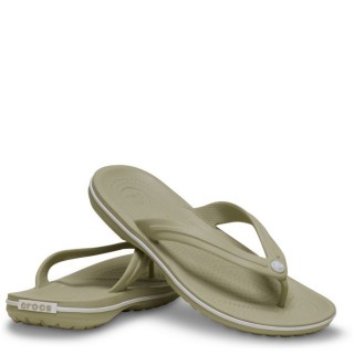 Γυναικείες Παντόφλες 11033-1WY-Crocband Flip Croslite Σκούρο Μπέζ CROCS