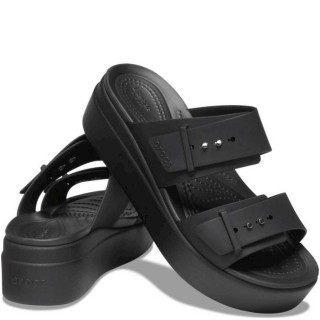 Γυναικείες Πλατφόρμες 207431-001-Brooklyn Buckle Lowwdg Croslite Μαύρο CROCS