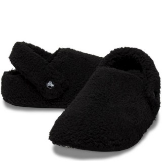 Γυναικείες Παντόφλες 209386-001-Classic Cozzzy Slipper Γούνα Μαύρο CROCS