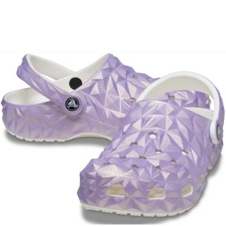 Γυναικεία Mules 209841-100-IRIDESCENT-GEO Croslite Μωβ CROCS