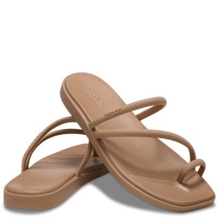 Γυναικείες Παντόφλες 209862-2JJ-Miami Toe Loop Sandal Σιλικόνη Latte CROCS