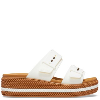 Γυναικείες Παντόφλες 209978-0WV-Brooklyn Woven Buckle Croslite Chalk CROCS