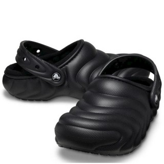 Γυναικεία Mules 210059-001-Classic Lined Overpuff Clog Croslite Μαύρο CROCS