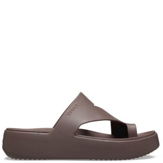 Γυναικείες Παντόφλες 210834-0LF-Getaway Platform Toe Loop Croslite Mocca CROCS