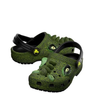  211372-001-Classic Iam Scary Dino Clog T Croslite Πράσινο CROCS