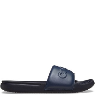 Ανδρικές Σαγιονάρες & Παντόφλες 211432-410-Crocs All Day Slide M Αδιάβροχο Eco-Leather Μπλέ CROCS